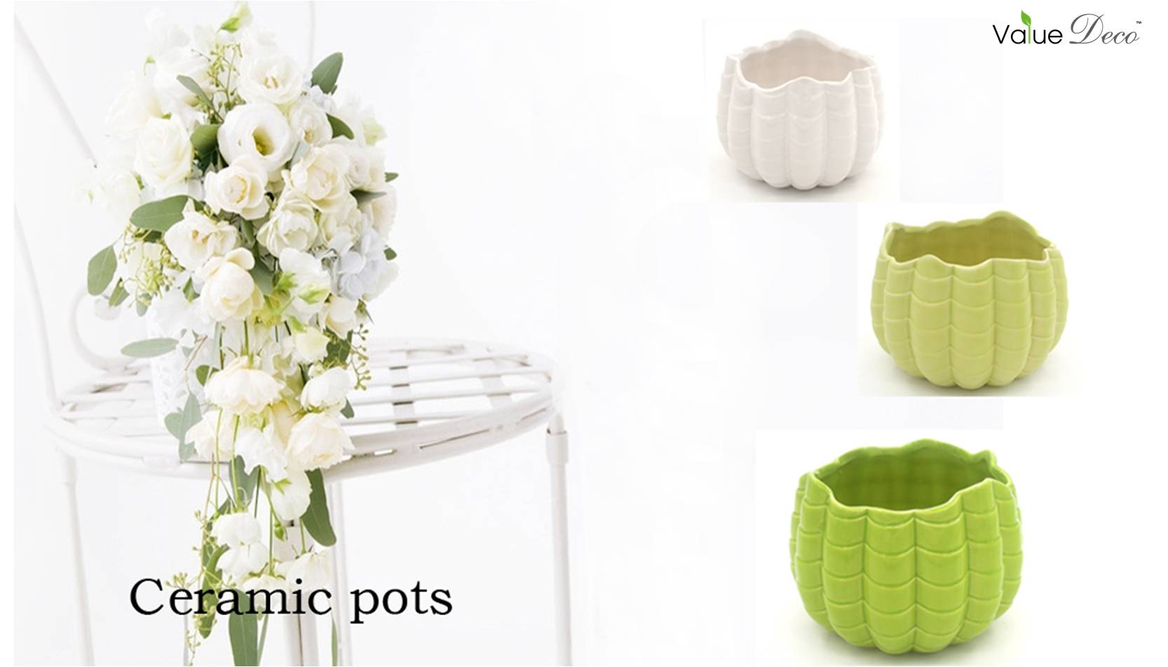 Ceramic Flower Pot Value Deco