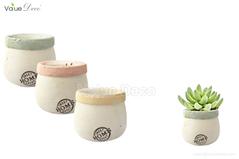 (CM0097) Cute Succulent Pot Texted Seet Home