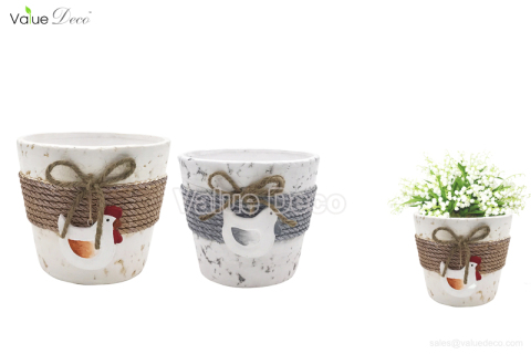 (TC0116) Easter Pot with Rope and Deco