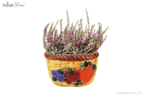 (DM0108) Fruit basket cermic pot