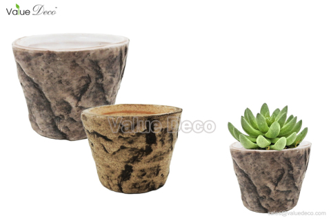 DMV02616 (Stone Finish Flower Pot)