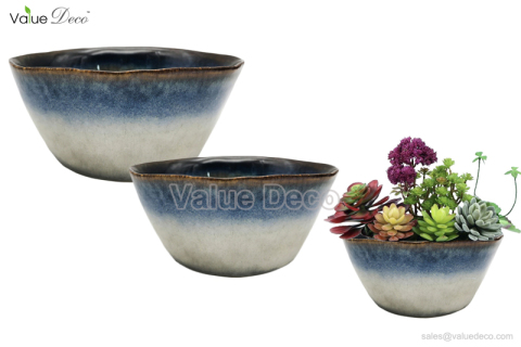 SWV00807 (Stoneware Plant Garden Dish)