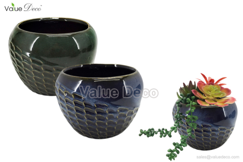 SWV00869 (Reactive Glaze Finish Ceramic Pot)