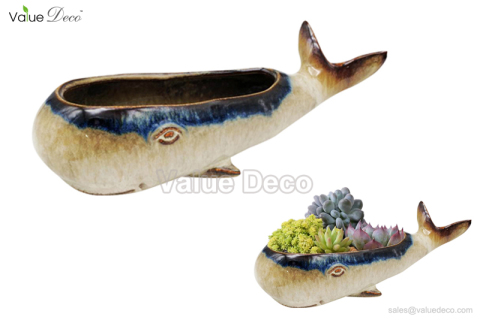 SWV00976 (Whale Design Ceramic Planter)