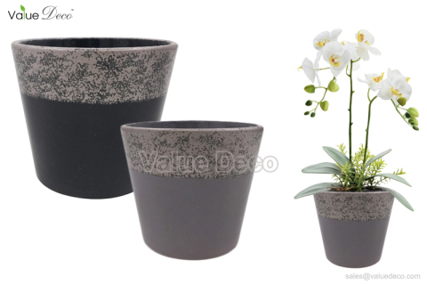 DMV03043 (Distress Design Ceramic Flower Planter)