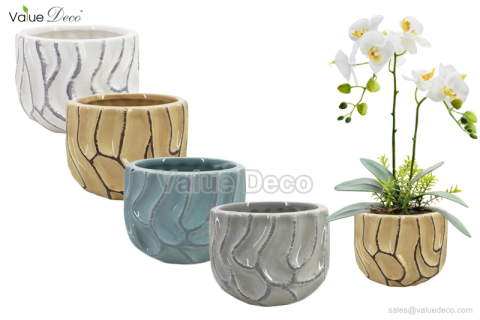 DMV03150 (Antique Finish Design Ceramic Flower Planter)
