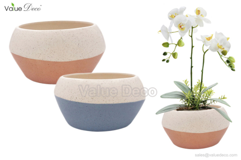 VD18CTF419 (Duo Color Speckle Ceramic Pot)