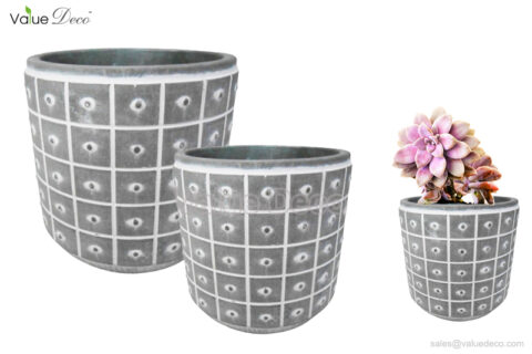 CMV00564 (Dots Pattern Cement Pot)