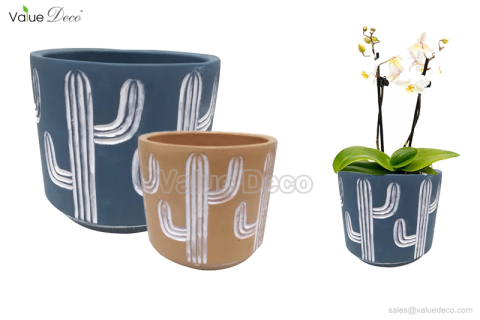 CMV00744 (Cactus Design Cement Pot)