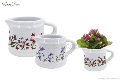 DMV03363 (Plants Decal Design Ceramic Jug)