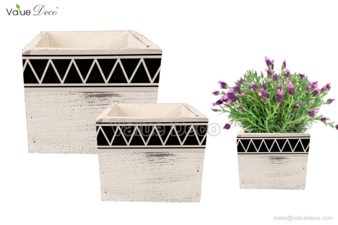 WDV00491 (Cubic Wooden Flower Box)